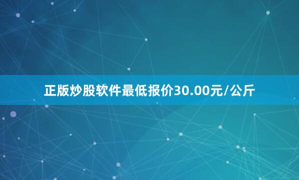 正版炒股软件最低报价30.00元/公斤