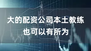 大的配资公司本土教练也可以有所为