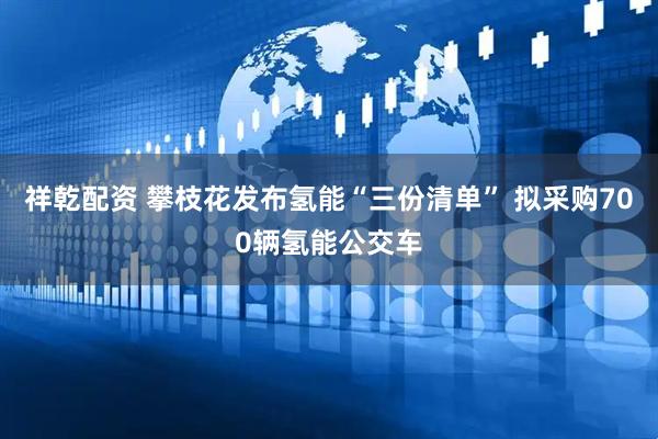 祥乾配资 攀枝花发布氢能“三份清单” 拟采购700辆氢能公交车