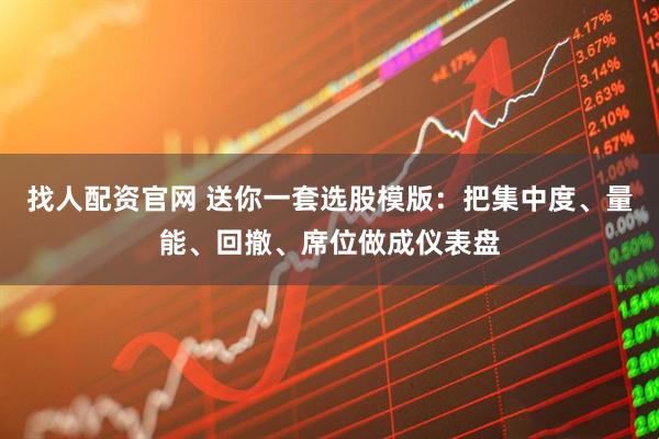 找人配资官网 送你一套选股模版:把集中度、量能、回撤、席位做成仪表盘